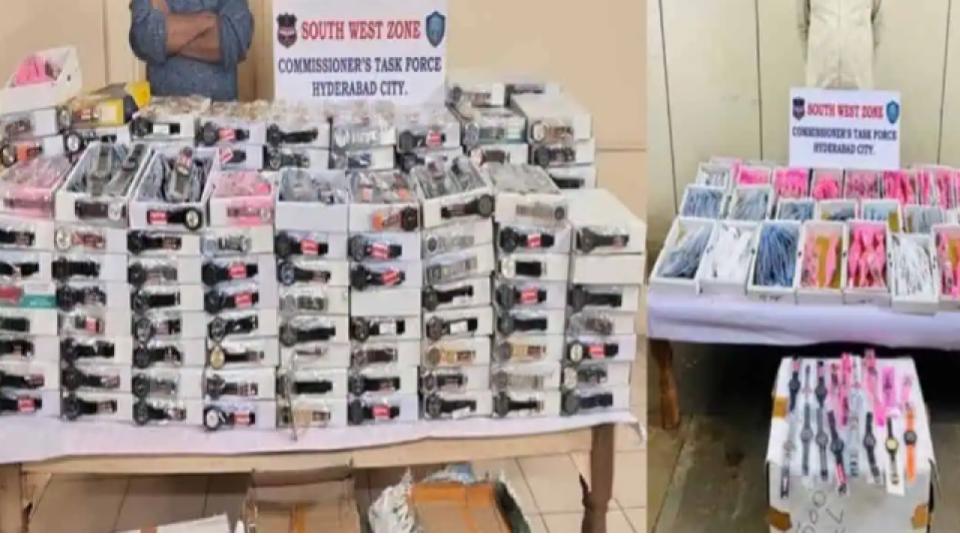 threeheldforsellingfakewatchesinhyderabaditemsworthrs1crseized