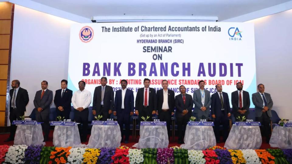 ICAI Hosts Seminar on Bank Branch Audit In Hyderabad City