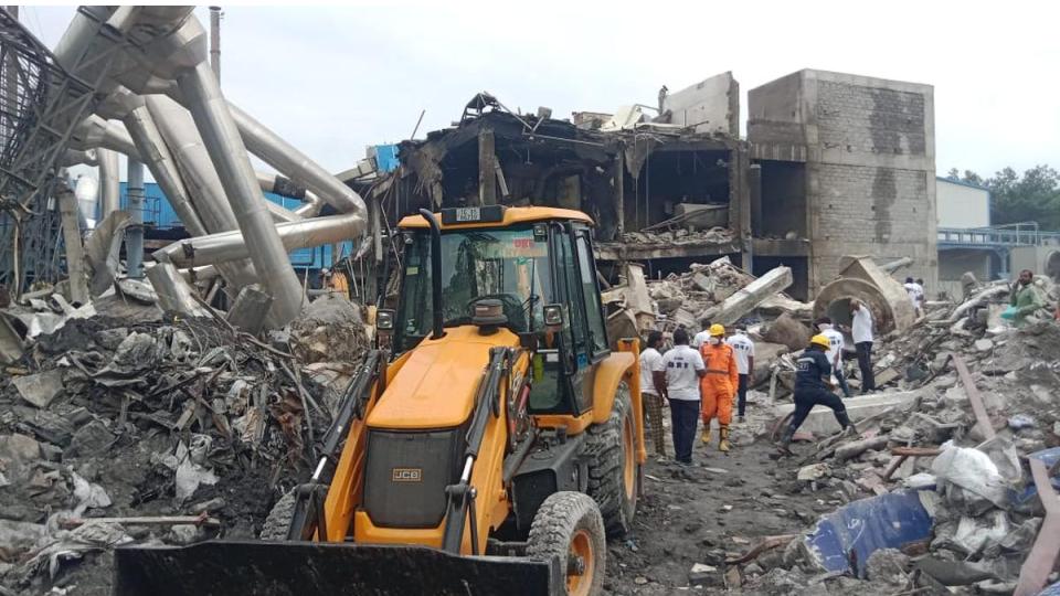 Search Operation underway for 13 missing in Telangana pharma factory blast