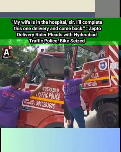 Zepto delivery partner pleads with police after bike is seized