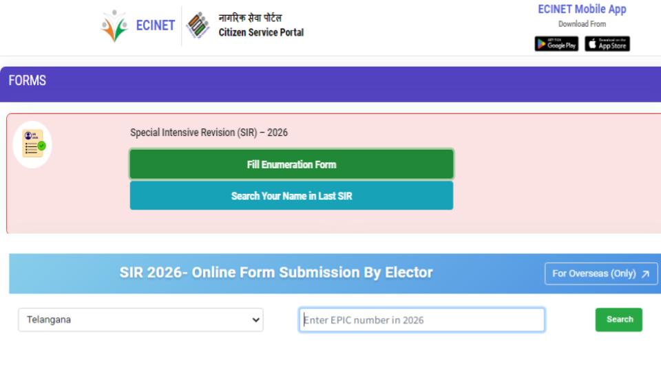 Internet centres witness rush as voters submit SIR Form Online