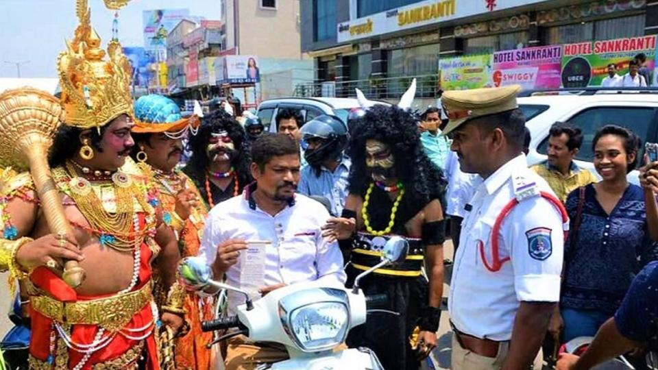 Lord Yama takes over Hyderabad city signals 