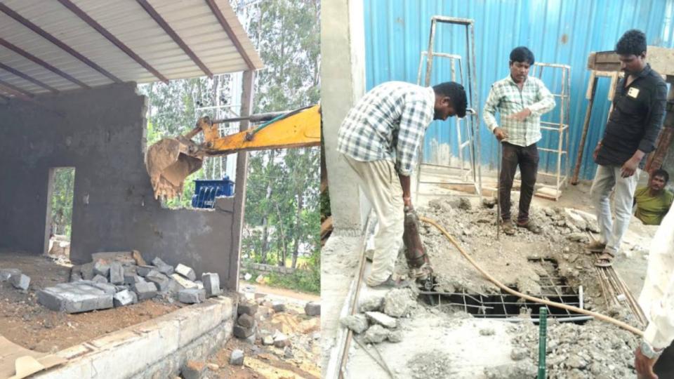 Cyberabad Municipal demolishes 17 unauthorised constructions