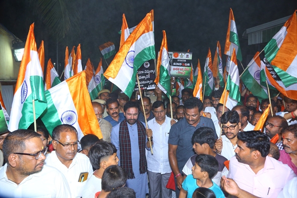 G. Kishan Reddy, says the Tiranga Yatra celebrates India’s growing military strength and its resolve to eliminate terrorism