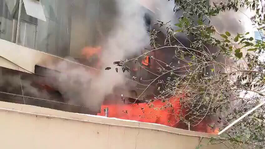 Massive fire in Nampally building killed five people, including two children