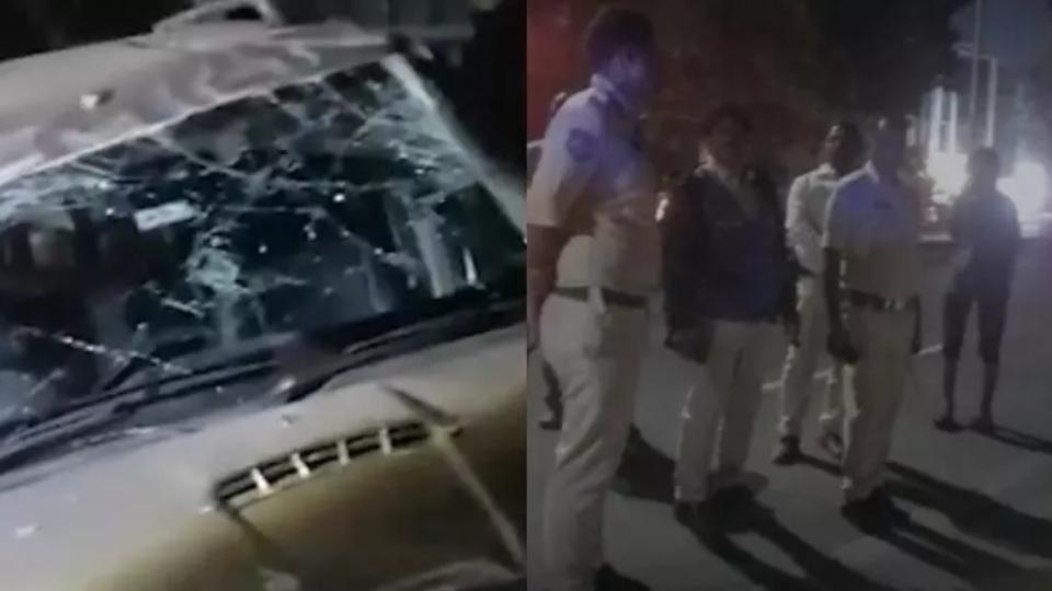 Youth Loses Control of Scorpio in Banjara Hills, Crashes Into Tree