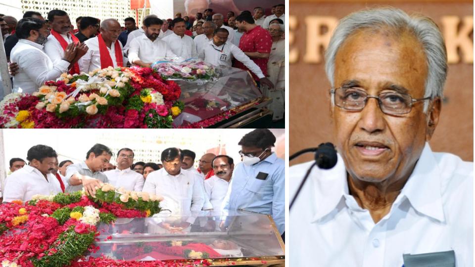CM Revanth Reddy, KTR Pays Tribute To Suravaram Sudhakar Reddy