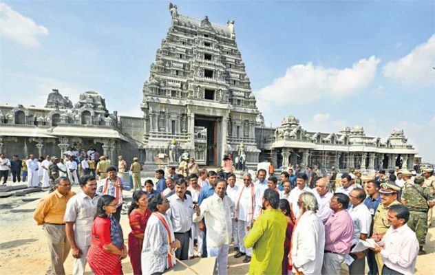 cmkcrexpressessatisfactionofthetempleworksatyadadri