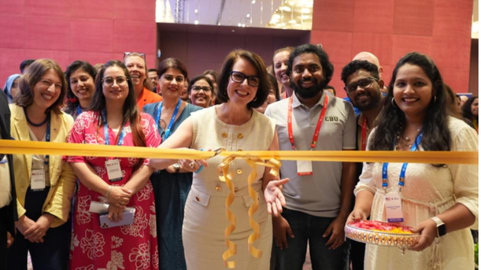 2025 EducationUSA University Fair held at ITC  Kohenur, Hyderabad