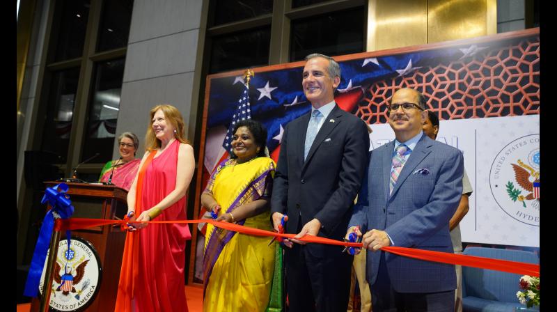 Eric Garcetti inaugurates the US Consulate General in Hyderabad