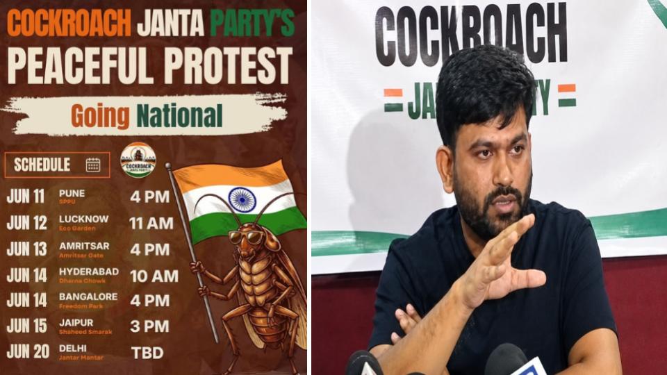 Cockroach Janta Party Plans Hyderabad Protest at Dharna Chowk on June 14