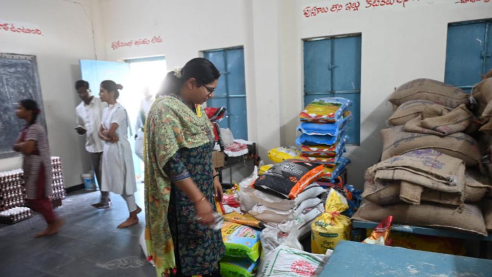 Nirmal Collector Abhilasha inspects KGBV In Nirmal
