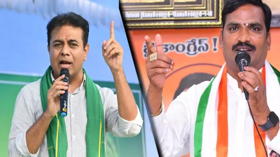 Release Nagarjuna Sagar Water, Warns KTR, Congress Hits Back