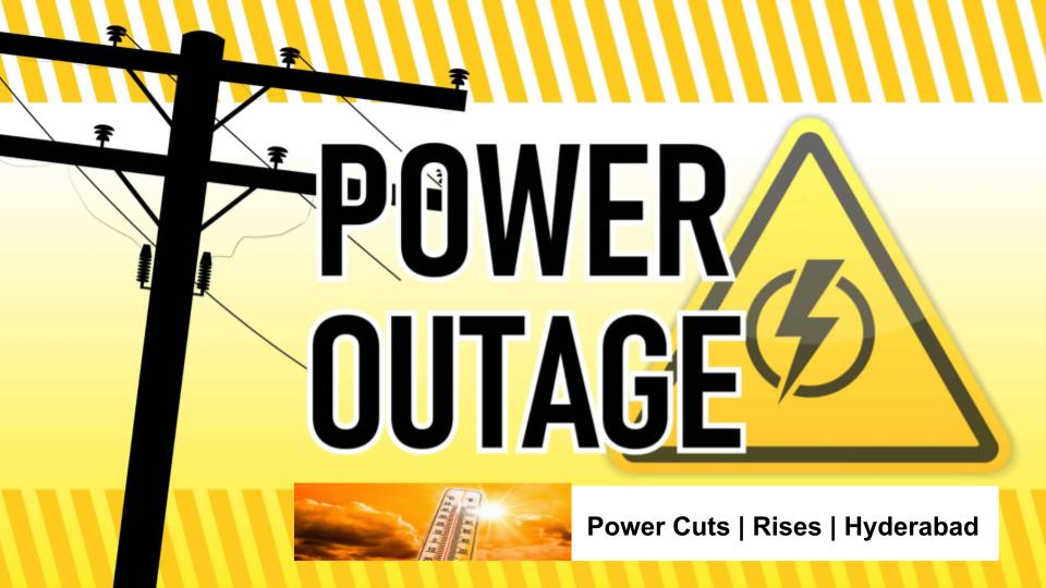 Power cuts complaints surged across several areas of Hyderabad