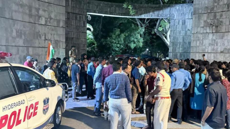 Students clash during Palestine march at EFLU, case registered