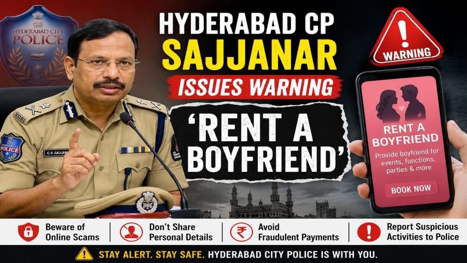 Hyderabad CP Sajjanar issues warning 