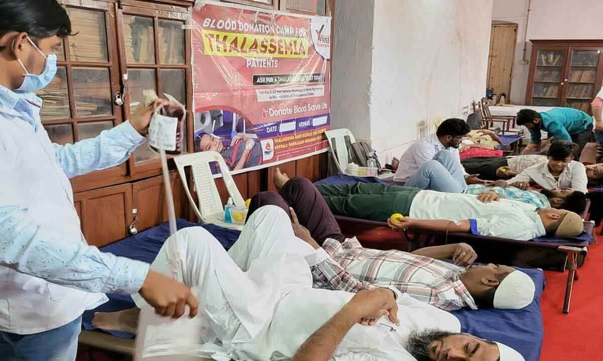 Blood donation camps in Hyderabad mark Rabi al-Awwal observance