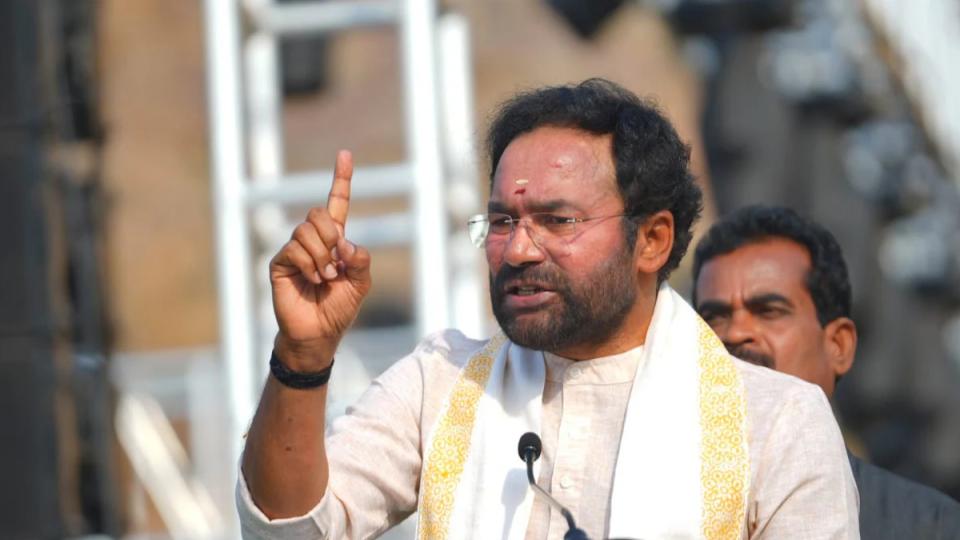 telanganawantsdoubleenginegovtclaimskishanreddy