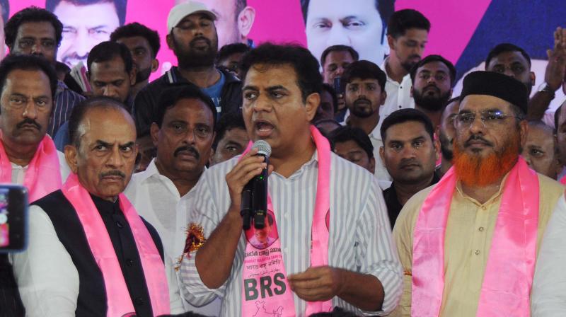 muslimcommunitymustprotectthemselvesfrompartieslikethebjpandthecongress:ktr