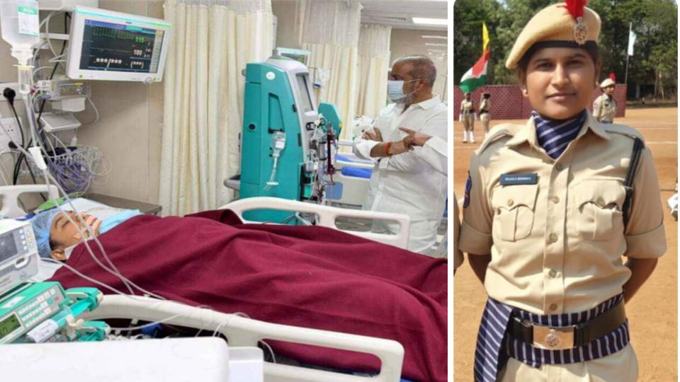 Excise constable G Sowmya continues to remain critical at NIMS