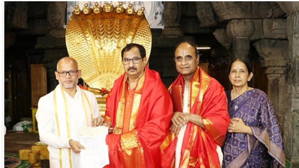 Hyderabad devotee donates Rs 1.1 crore to TTD trusts