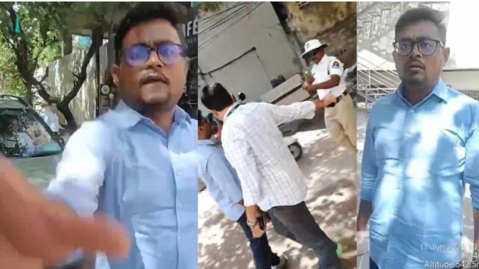 Traffic constable alleges assault by GHMC officials in Banjara Hills