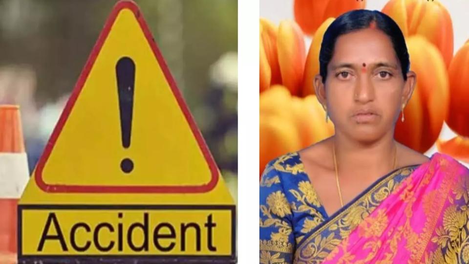 Lenkalapalli village Sarpanch Dies in Road Accident 