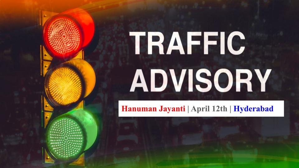 trafficrestrictionsinhyderabadhanumanjayanti