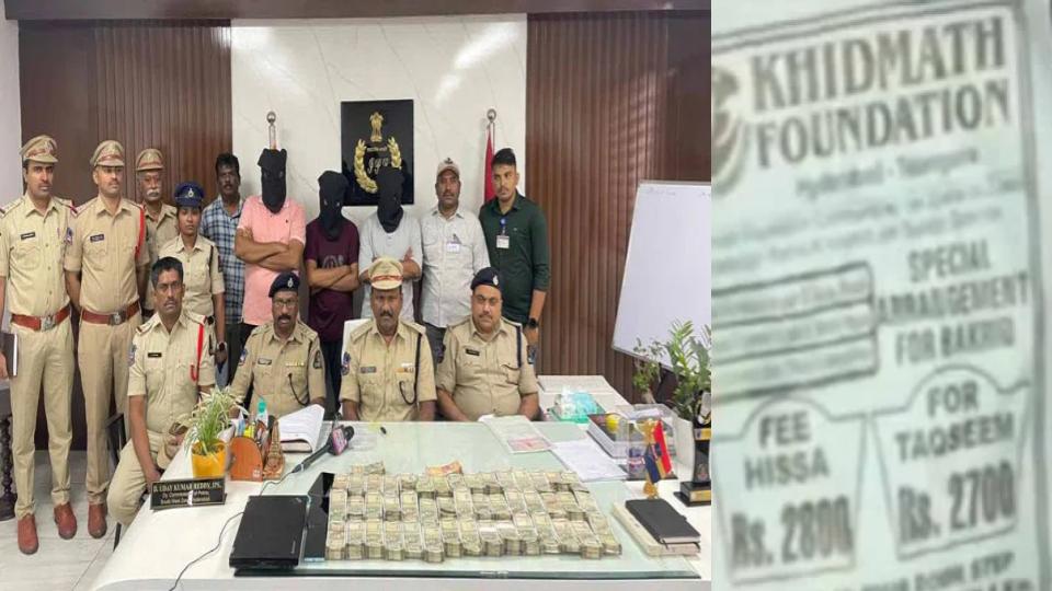 3heldinhyderabadfornotdeliveringmeatonbakridaftercollectingmoney