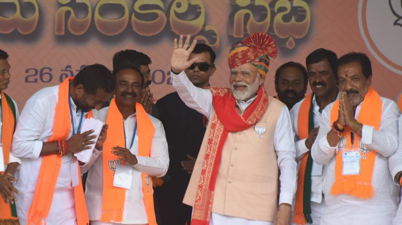telanganacmagreesthathismlastake30percentcommission:pmmodi