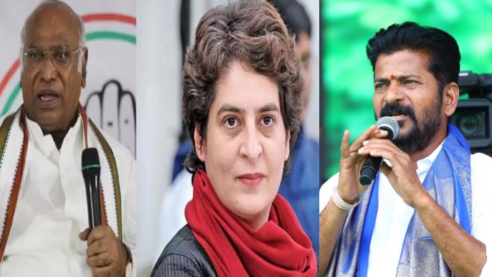 Kharge, Priyanka Praises CM Revanth 