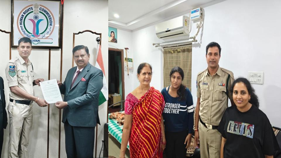 Head Constable honoured for rescue of woman in Banjara Hills floods
