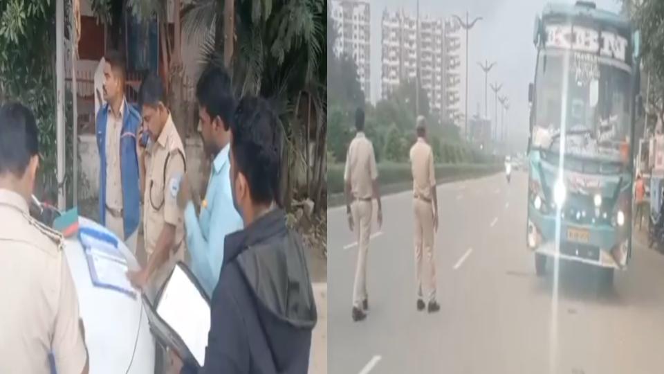 RTA, Traffic Police seize multiple private buses in Hyderabad