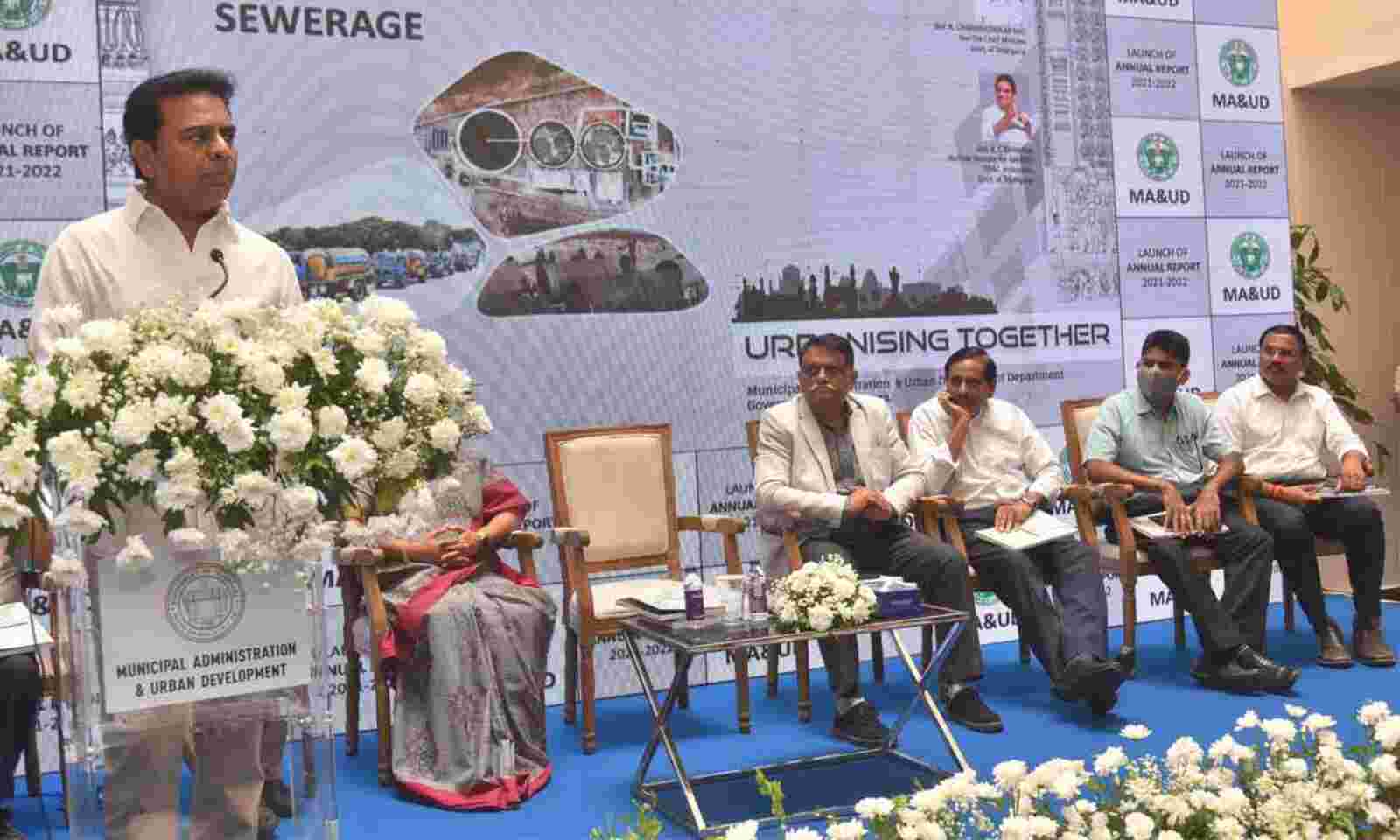 telangana3rdfastestdevelopingurbanisedstate:ktr