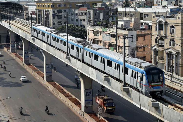 hyderabadmetrorailcorridor2reopens
