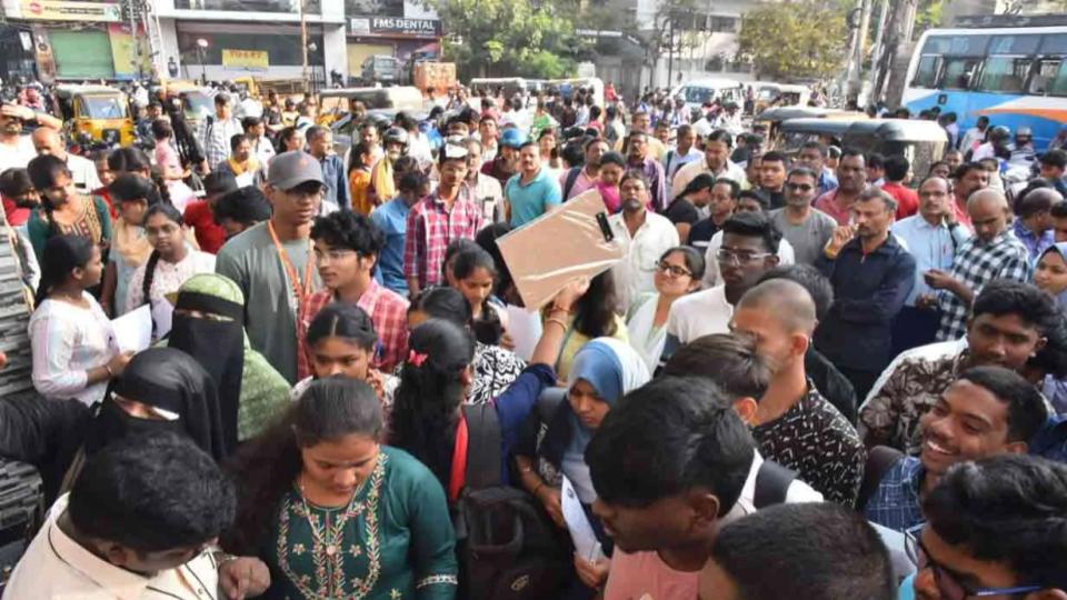 Telangana intermediate exams begins smoothly