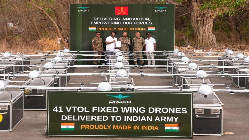 Drogo Aerospace Delivers First Batch of 41 JK 250e Drones to Indian Army 