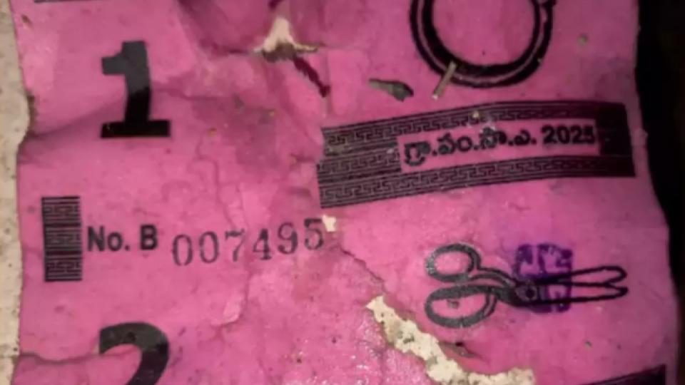 Ballot Papers Found in Drain in Nalgonda