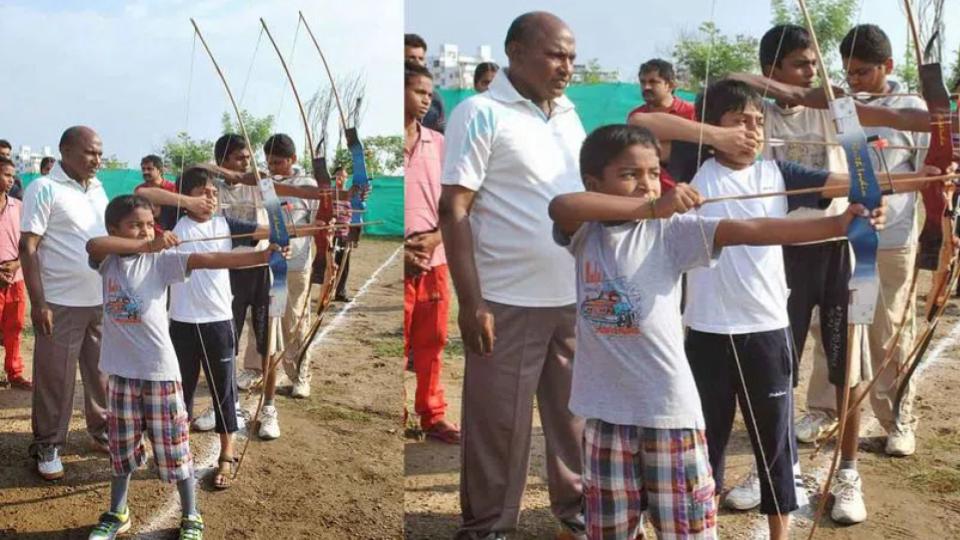 Archery selection at sports School in Khammam on Oct 30