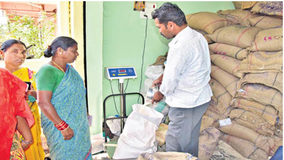 Rice stock not available in some ration shops in Karimnagar