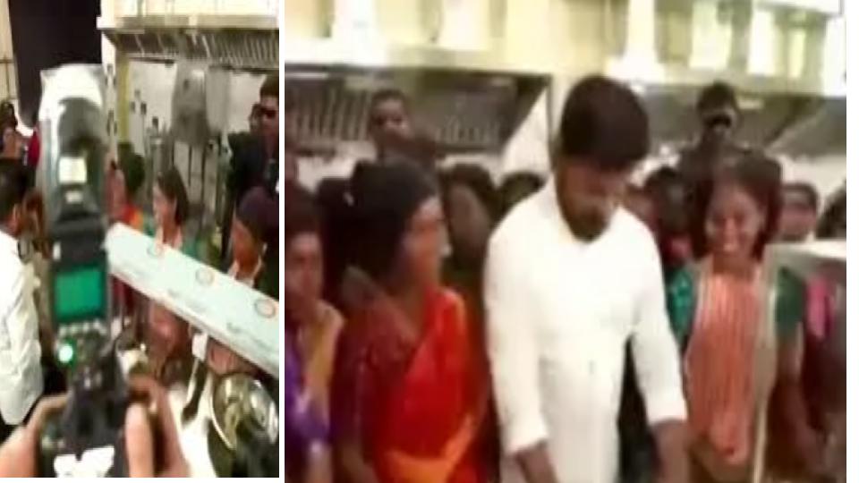 CM Revanth Joins School Kitchen Staff, Prepares Chapatis at TPS