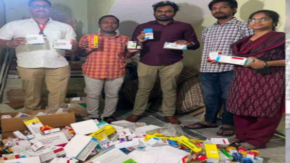 illegallystockeddrugsworthrs22lakhseizedfromclinicinhyderabad