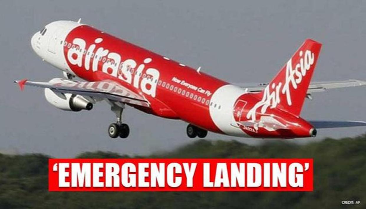 airasiaflightmakesemergencylandingathyderabadairport