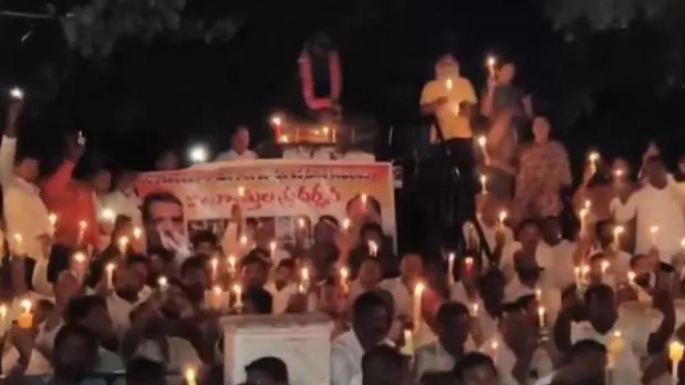 Jagga Reddy Holds Candlelight Vigil Over NEET Row
