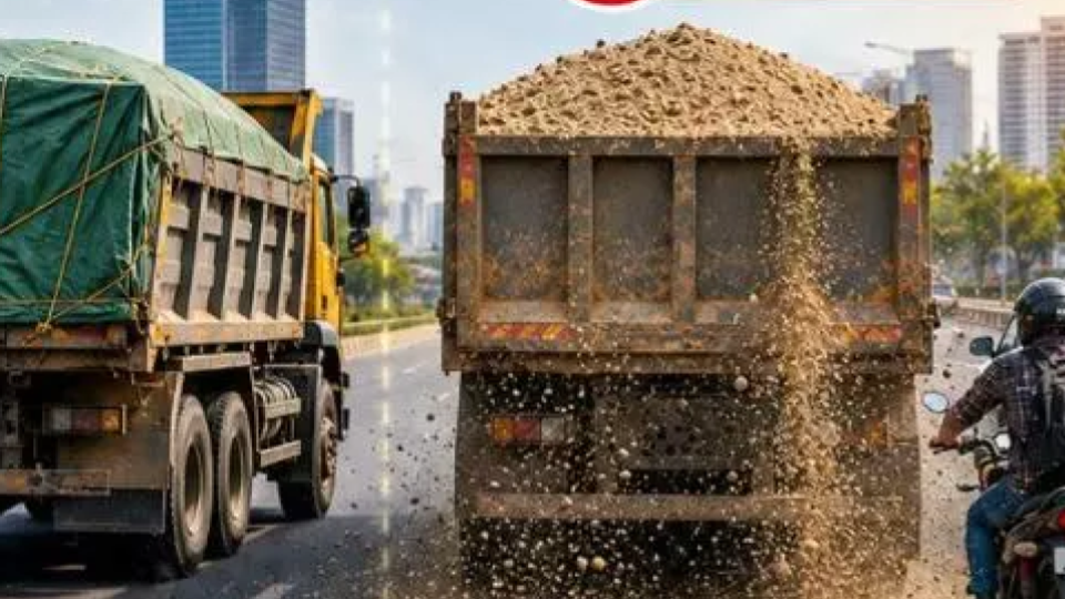 Cyberabad Traffic Police Warn Against Carrying Uncovered Loads