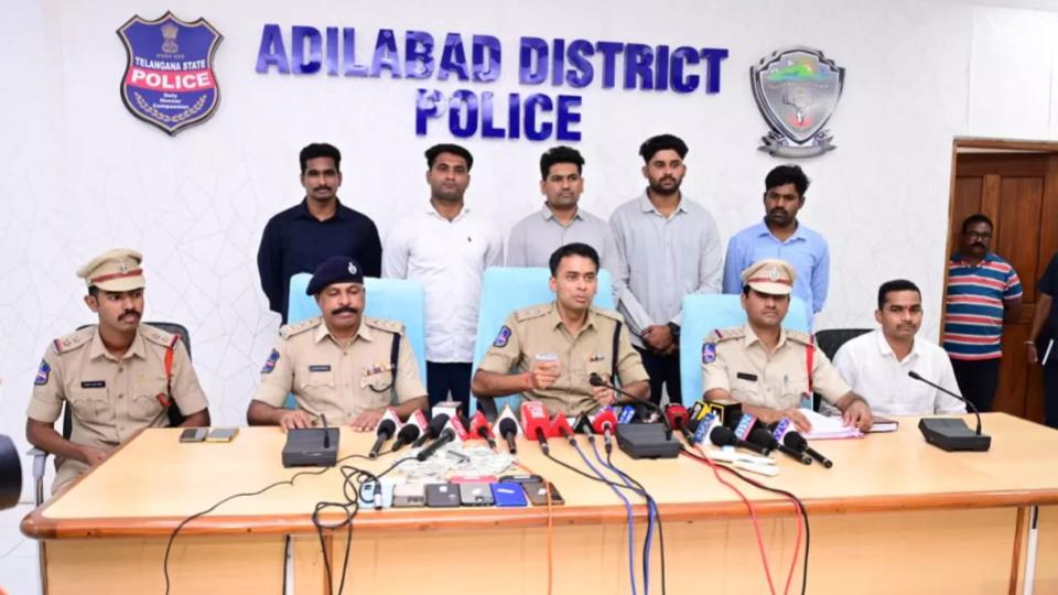 Five Inter-State Cyber Criminals Held in Adilabad