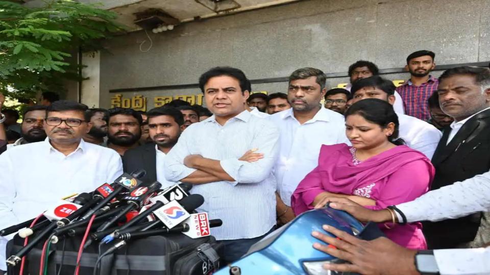 KTR issues ‘jail challenge’ to CM Revanth Reddy in Osmania ‘fake circular’ case