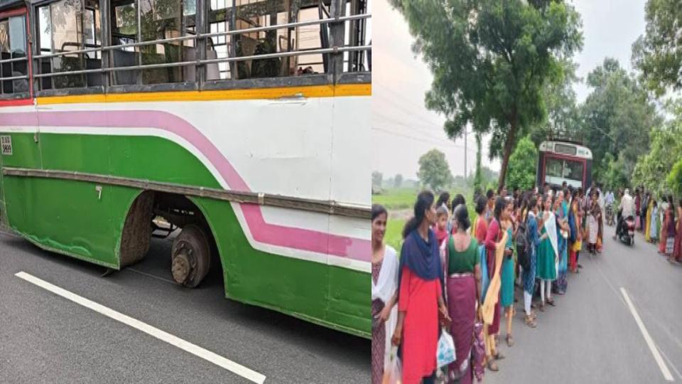 closeshaveforpassengersasreartyresofovercrowdedrtcbuscomeoffinjagtial