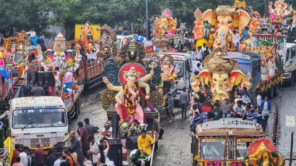 Over 1 Lakh Ganesh Idols Immersed, Process Likely to End by Afternoon