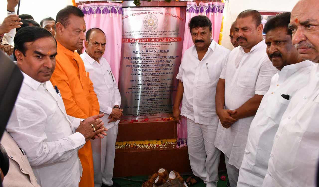 1202bhkunitsinauguratedatmuralidharbaghingoshamahalconstituency